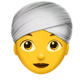 Woman Wearing Turban — Apple