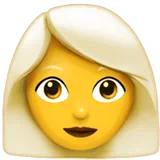 Woman: White Hair — Apple