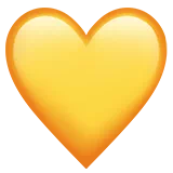Yellow Heart — Apple