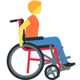 Person in Manual Wheelchair Facing Right — Discord