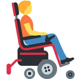 Person in Motorized Wheelchair Facing Right — Discord
