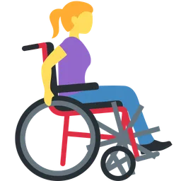 Woman in Manual Wheelchair Facing Right — Discord