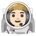 우주 비행사: 밝은 피부 톤