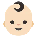 아기: 밝은 피부 톤