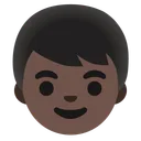 소년: 어두운 피부 톤