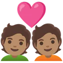 Couple with Heart: Medium Skin Tone