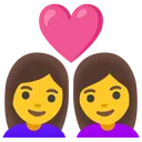 Couple with Heart: Woman, Woman