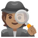 형사: 중간 피부 톤