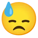 땀에 젖은 얼굴