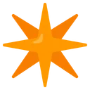 Eight Pointed Black Star