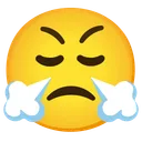 코에서 김이 나는 얼굴