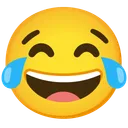 기쁨의 눈물을 흘리는 얼굴