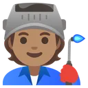 공장 근로자: 중간 피부 톤
