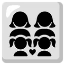 Family: Woman, Woman, Girl, Girl
