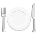 Fork and Knife with Plate