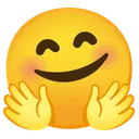 손을 벌리고 웃는 얼굴