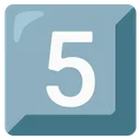 Keycap Digit Five