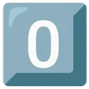 Keycap Digit Zero