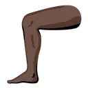다리: 어두운 피부 톤