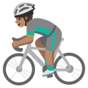 Man Biking: Medium Skin Tone