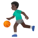 Man Bouncing Ball: Dark Skin Tone