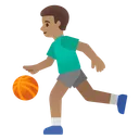Man Bouncing Ball: Medium Skin Tone