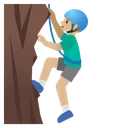Man Climbing: Medium-Light Skin Tone