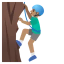 Man Climbing: Medium Skin Tone