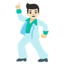 Man Dancing: Light Skin Tone