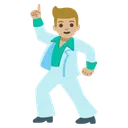 Man Dancing: Medium-Light Skin Tone