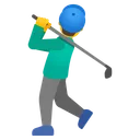 Man Golfing