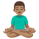 Man in Lotus Position: Medium Skin Tone