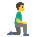 Man Kneeling Facing Right