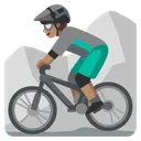 Man Mountain Biking: Medium Skin Tone