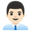 남성 직장인: 밝은 피부 톤