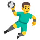 Man Playing Handball
