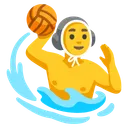 Man Playing Water Polo