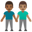 Men Holding Hands: Medium-Dark Skin Tone, Medium Skin Tone