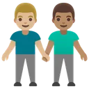 Men Holding Hands: Medium-Light Skin Tone, Medium Skin Tone