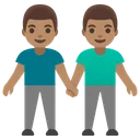 Men Holding Hands: Medium Skin Tone