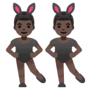 토끼 귀를 한 남자들: 어두운 피부색