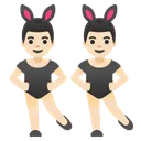 토끼 귀를 한 남자들: 밝은 피부색