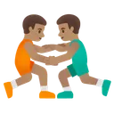 Men Wrestling: Medium Skin Tone