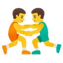 Men Wrestling