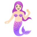 인어: 밝은 피부 톤