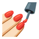매니큐어: 밝은 피부 톤