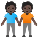 People Holding Hands: Dark Skin Tone