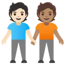 People Holding Hands: Light Skin Tone, Medium Skin Tone