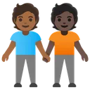 People Holding Hands: Medium-Dark Skin Tone, Dark Skin Tone