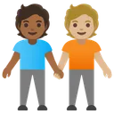 People Holding Hands: Medium-Dark Skin Tone, Medium-Light Skin Tone